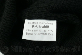 Defensie wollen muts zwart - 70% wol 30% acryl - nieuwstaat - origineel