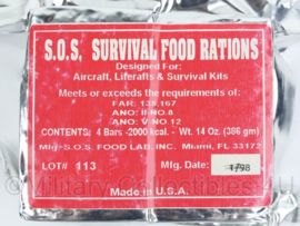 Us Army USAF US Air force SOS survival food Rations - verkoop voor verzameling, niet om te eten! -10,5x8x2,5 cm- origineel