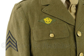 WO2 US Army Sergeant Class A jacket januari 1942 - maat 36R = NL maat 46 regular - origineel