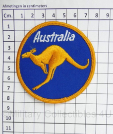 Australia embleem met kangoeroe - diameter 8 cm