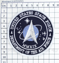 US United States Space Force Department of the Air Force embleem - met klittenband - diameter 9 cm
