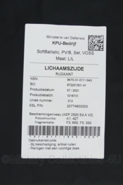 Defensie Protectievest SoftBallistic PV/B Set Voss inhoud voor NFP Scherfvest en vest B - maat Small, Medium Long of XXL/L - origineel