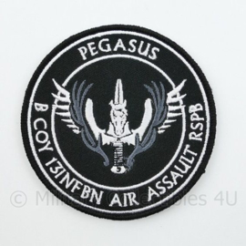 Pegasus B Coy 13INFBAT Air Assault RSPB embleem - met klittenband - diameter 9 cm