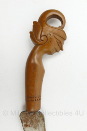 Nederlands-Indische handgemaakte kris met houten schede - 43 cm lang - origineel