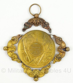 Medaille De Vroolijke Strijders 1908-1931 - internationale wedstrijd 1931 - afmeting 9 x 9 cm - origineel