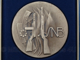Hongaarse penning met doosje - zilver - 6 x 6 cm - origineel