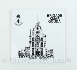 KMAR Marechaussee wandbord Brigade kmar Gouda - 15x15x0,5 cm -origineel