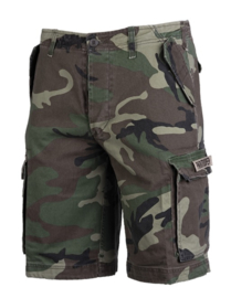 PARATROOPER SHORTS PREWASH - korte broek woodland camo Forest camo - maat XXL of 3XL