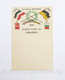 WO1 Duitse Postkarte 1916 Herzliche Grusse aus Hohestein ongebruikt  - 14,5 x 9 cm - origineel
