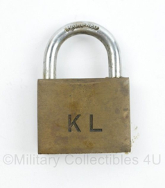KL Nederlandse leger PSU Hangslot PSU m/2 sleutels - gebruikt - origineel