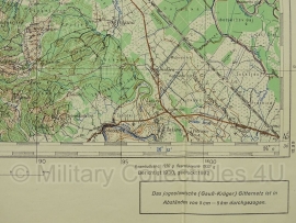 Duitse stafkaart Jugoslawien Zagreb (Agram) Blatt 28 Sonderausgabe Nur für den Dienstgebrauch Joegoslavie - 64,5 x 50 cm. schaal 1:100000 - origineel 1932