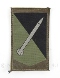 KL Landmacht arm embleem Defensie DGLC Grondgebonden Luchtverdediging Commando  - met klittenband - Zeldzaam - afmeting 5 x 8,5 cm - origineel