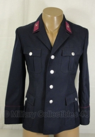 Duitse brandweer DDR NVA Feuerwehr uniform jas donkerblauw -  origineel
