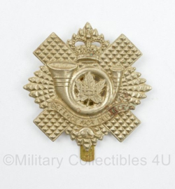 WO2 Canadese Highland Light Infantry Of Canada cap badge - Queens Crown - 6 x 5,5 cm - origineel
