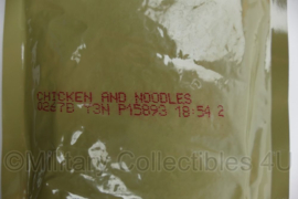 US Army MRE maaltijd nr. 3 rantsoen zak Chicken Noodles and vegetables in sauce  - BBE 12-2023