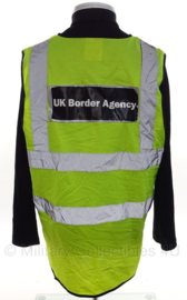 Politie UK Border Agency hesje geel reflecterend  - origineel