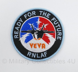 RNLAF Royal Netherlands Airforce VEVA F-35 Ready For The Future embleem - met klittenband - diameter 9 cm