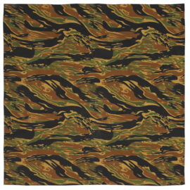 Bandana doek 55 x 55 cm -  Special Forces Tiger stripe camo