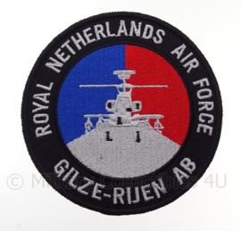 KLu Koninklijke Luchtmacht Gilze rijen AB "Royal Netherlands Air Force" -  met klittenband - diameter 10 cm