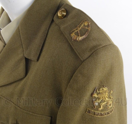 KL Koninklijke Landmacht DT officiers uniform jas met embroidered insignes "menno van Coehoorn" - 1955 - maat 50 - origineel