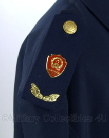 Chinese Politie parka met insignes en voering - zeldzaam - donkerblauw - maat L - ongedragen - origineel