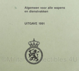 KL VS 2-1351 voorschrift handboek voor het Kader Algemeen voor alle wapens en dienstvakken - uitgave 1991 - origineel