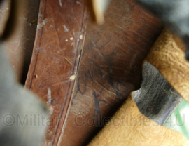 Duitse Freiwillige Feuerwehr Bollendorf Eiffel antieke lederen met messinghelm - origineel