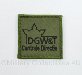 Defensie DGW&T DGW&T Centrale Directie Dienst Gebouwen Werken en Terreinen borstembleem - met klittenband - 5 x 5 cm - origineel
