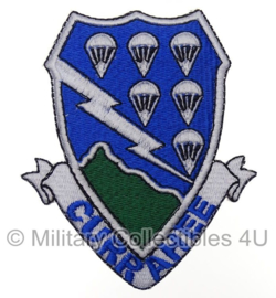 US 506th PIR - Currahee - uniform embleem stof - 10,2 x 8,3 cm.