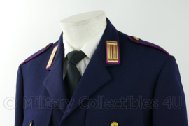 Italiaans politie uniform jas met kraagspiegels - maat Medium - nieuwstaat - origineel