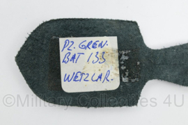 BW Bundeswehr Panzergrenadier Battalion 133 Wetzlar borsthanger - 9,5 x 4 cm - origineel