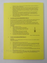 KL Landmacht Instructiekaart Radioinstallatie PRC6618 en PR6619 - IK005100 - afmeting 21 x 15 cm - origineel