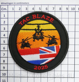 TAC Blaze 2025 patch Helikopter oefening - met klittenband - diameter 9 cm