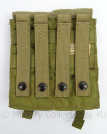 KL Nederlandse leger en US Army M-4 Double mag pouch 2 mags per pouch - Eagle Industries - ongebruikt - 17 x 20 x 1,5 cm - origineel