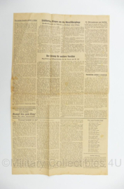 WO2 Duitse krant Pforzheimer Anzeiger 11 September 1944 - 50,5 x 30,5 cm - origineel