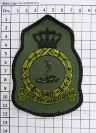 KLU 640 Squadron embleem - 12 x 8 cm - origineel