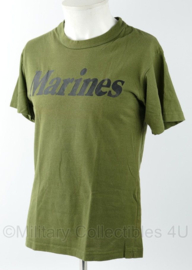 KMARS Korps Mariniers en USMC US Marines shirt groen - merk Rothco - maat Small - gedragen - origineel
