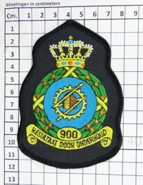 KLU Luchtmacht RNLAF 900 Squadron embleem -  resultaat door onderhoud - 11,5 x 8 cm - origineel