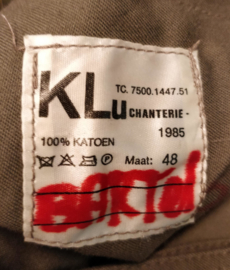 KLU Koninklijke Luchtmacht broek met beenzakken - maat 48 uit 1985 - origineel