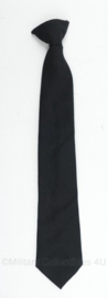 Britse All Wool Black cliptie zwarte stropdas - nieuw - origineel