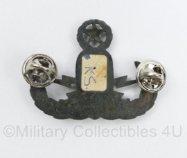 US Army EOD Badge Silver Filled marking Maker Krill - 4,5 x 3,5 cm - origineel