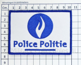 Belgische Police Politie embleem - met klittenband - 10 x 7 cm