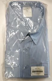 KMAR Marechaussee overhemd lichtblauw met straatnamen -  lange mouw - maat 50-7 = 3xl - huidig model - nieuw in verpakking! - origineel