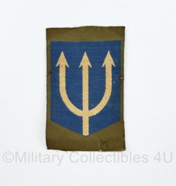 Defensie model 1951-1959 drietand 3e Divisie ongevouwen  - 8 x 5 cm - origineel