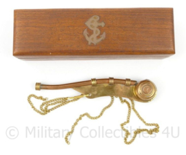 KM Koninklijke Marine bootsmansfluitje/boatswain's call/bosun's whistle - 15 x 4½ x 4 cm