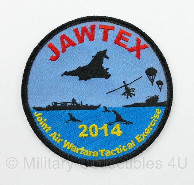 KL Sawtex 2014 Joint Air Warfare Tactical exercise embleem - met klittenband - 9 x 9 cm - origineel