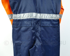 Nieuwe blauw/oranje werk overall  - merk  4u2C - maat 52 - nieuw met kaartje eraan! - origineel