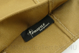 KL Profile Equipment AMF12 gasmaskertas coyote - 27½ x 27 x 7½ cm - nieuwstaat - origineel