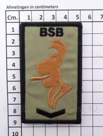Nederlands Brigade Speciale Beveiligingsopdrachten (BSB) embleem met klittenband - 5 x 8,5 cm
