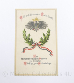 WO1 Duitse Postkarte Gott Schutze Unser Vaterland  - 9 x 14,5 cm - origineel